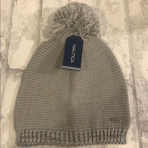 Nautica Grey Beanie  - Picture 1 of 3